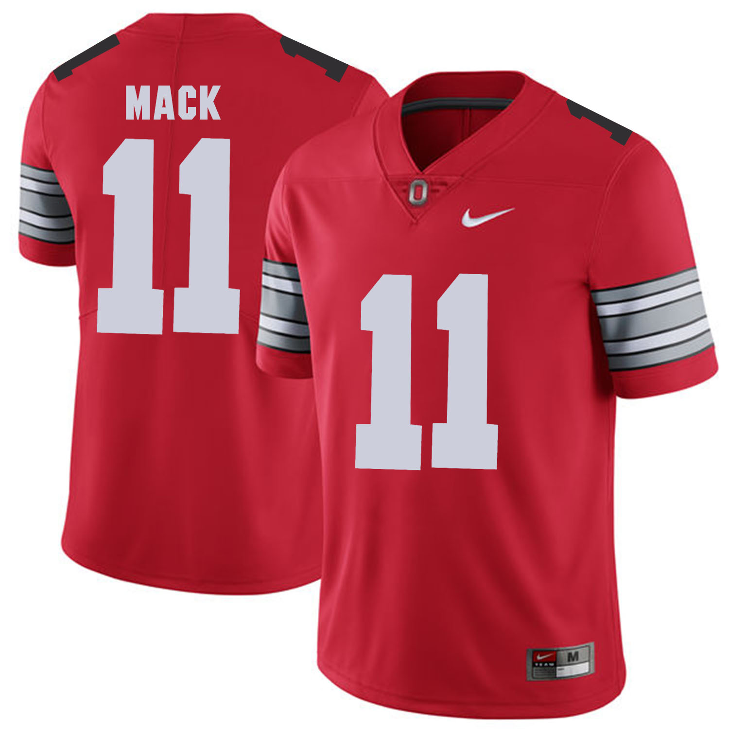 Men Ohio State #11 Mack Red Customized NCAA Jerseys